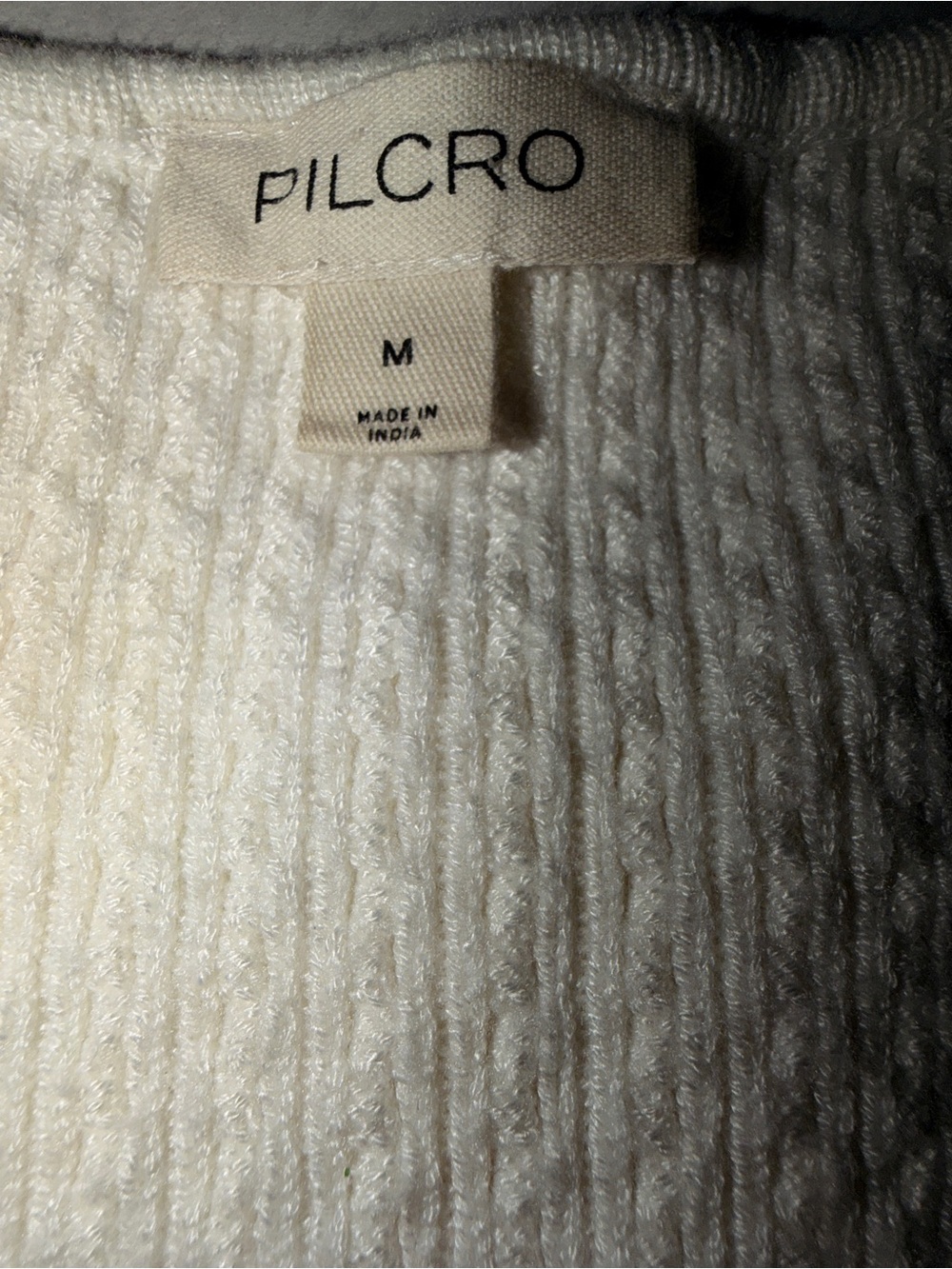 Pilcro Ivory Ruffle Eyelet Button-Front Tank - Picture 5 of 6